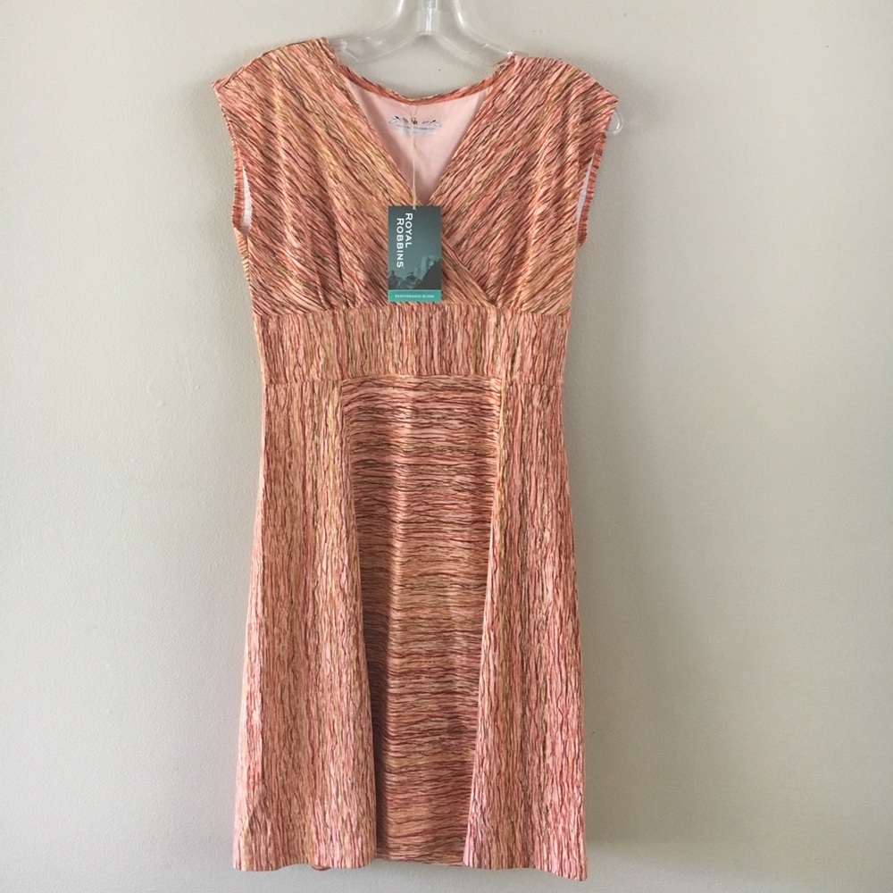 Royal Robbins orange essential rio dress xs NWT